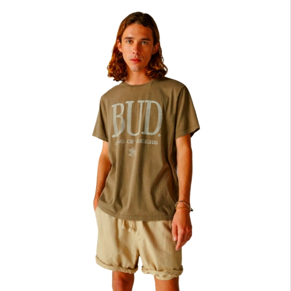LUCKY BRAND large bud logo short sleeve Tee NEW